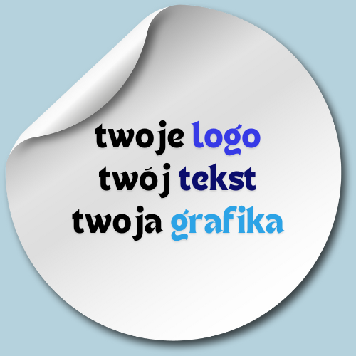 Naklejki z własnym logo, tekstem, grafiką